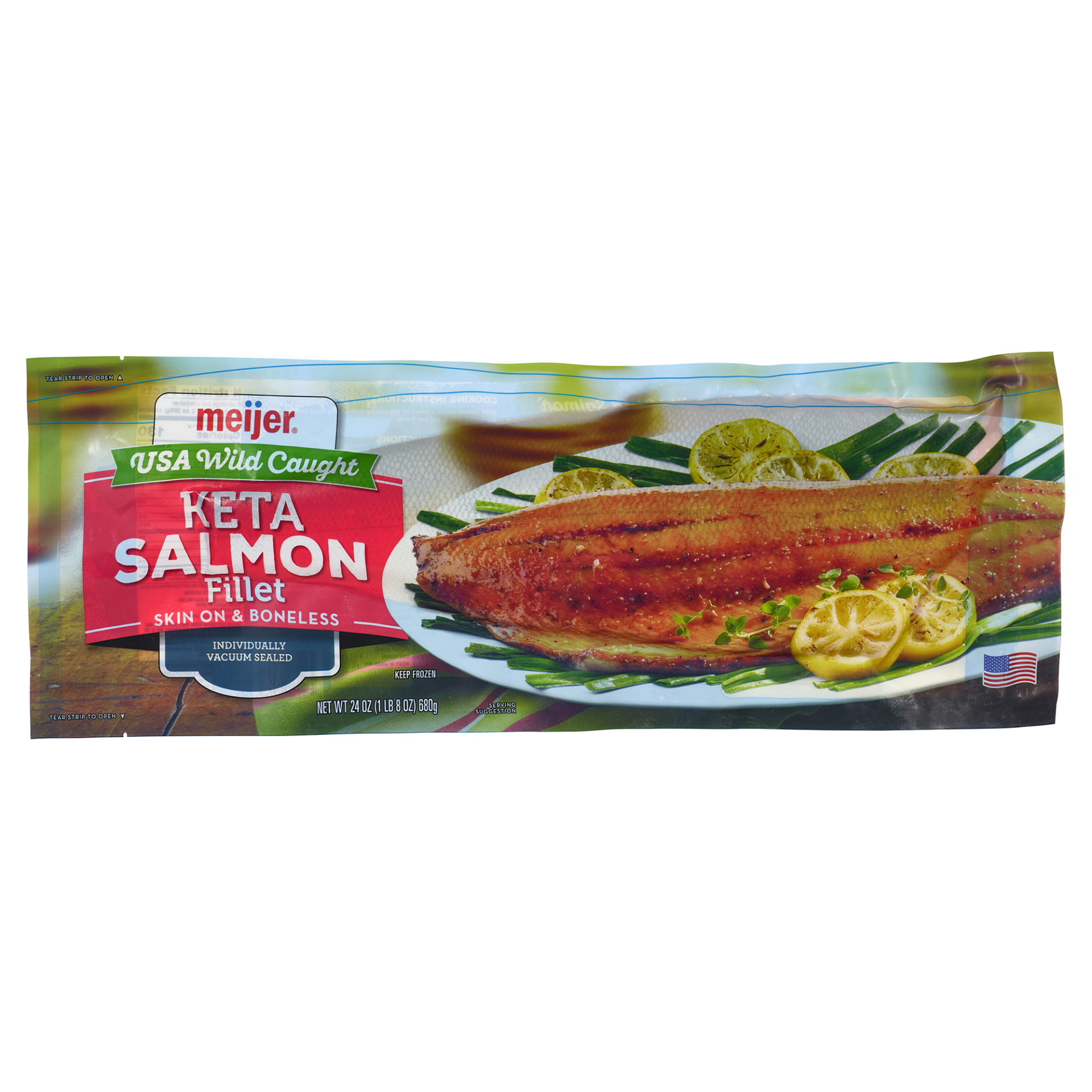 slide 1 of 1, FREDERIKS BY MEIJER Meijer Keta Salmon Fillets, 24 oz