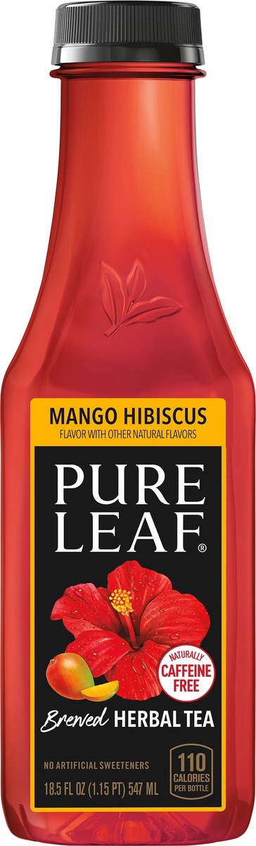 slide 1 of 6, Pure Leaf Herbal Tea, 18.50 fl oz