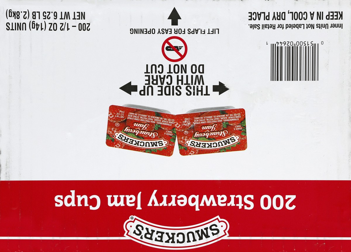 slide 4 of 6, Smucker's Jam Cups 200 ea, 200 ct