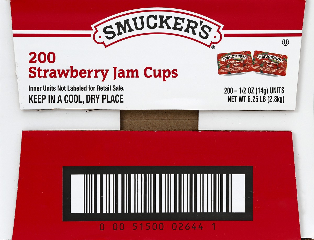 slide 3 of 6, Smucker's Jam Cups 200 ea, 200 ct