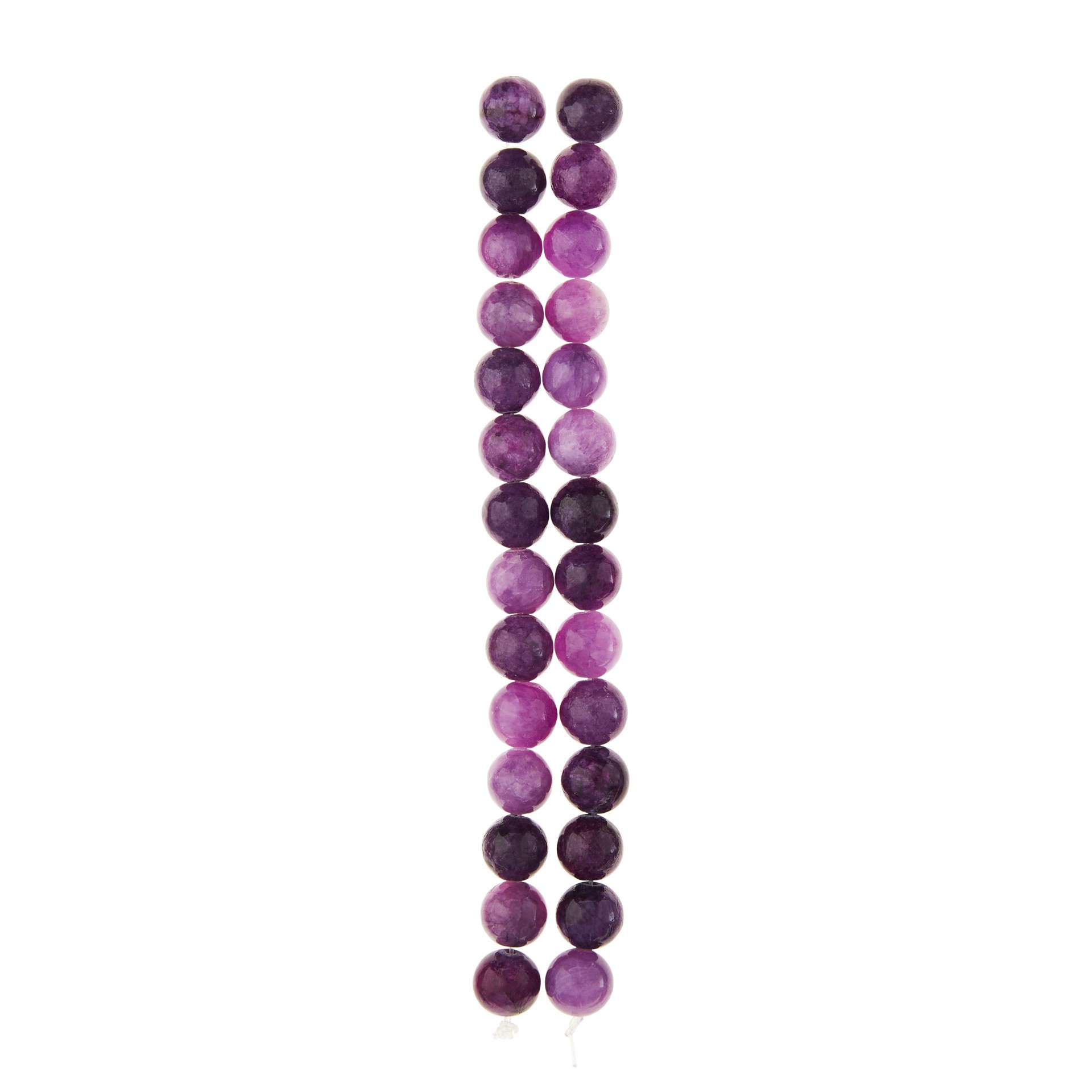 slide 3 of 3, Purple Dyed Quartzite Round Beads, 8mm By Bead Landing, 8mm