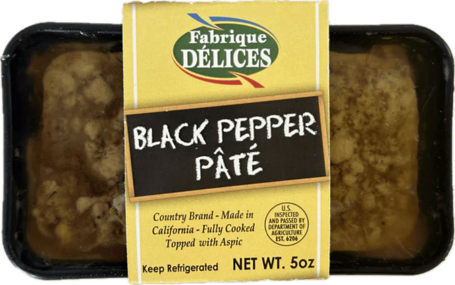 slide 1 of 1, Fabrique Delices Pate W/blk Pepper, 