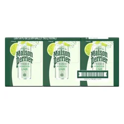 Maison Perrier Forever Lime Flavored Sparkling Water, 11.15 FL OZ Cans, 8 Count
