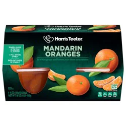 Harris Teeter Fruit Cups - Mandarin Oranges in Light Syrup