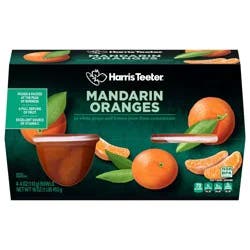 Harris Teeter Fruit Cups - Mandarin Oranges in Light Syrup