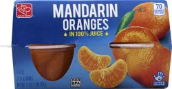 Harris Teeter Fruit Cups - Mandarin Oranges in Light Syrup