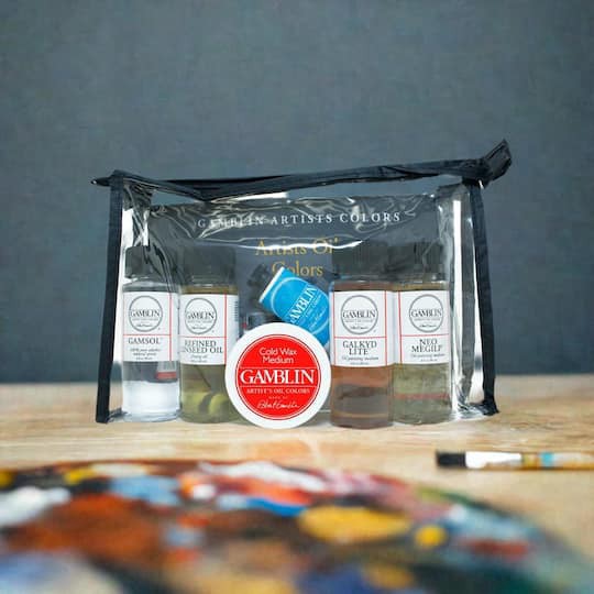 slide 1 of 2, Gamblin Artist's Oil Colors 6 Piece Medium Set, 6 ct