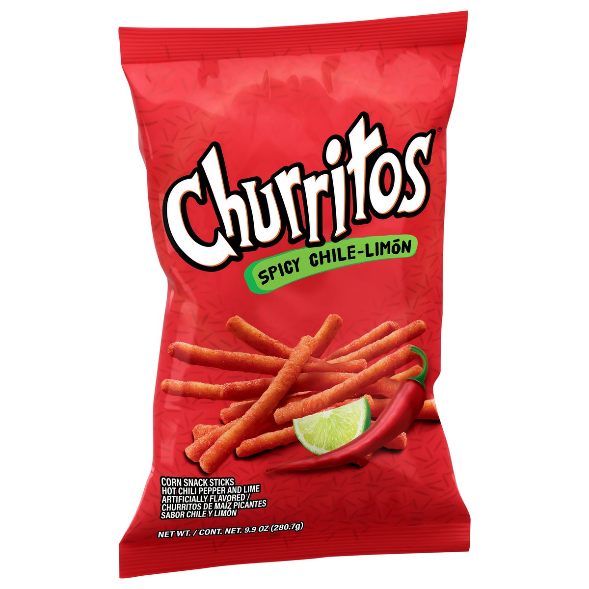 slide 3 of 4, Churritos Spicy Chile-Limon Corn Snack Sticks 9.9 oz, 9.9 oz