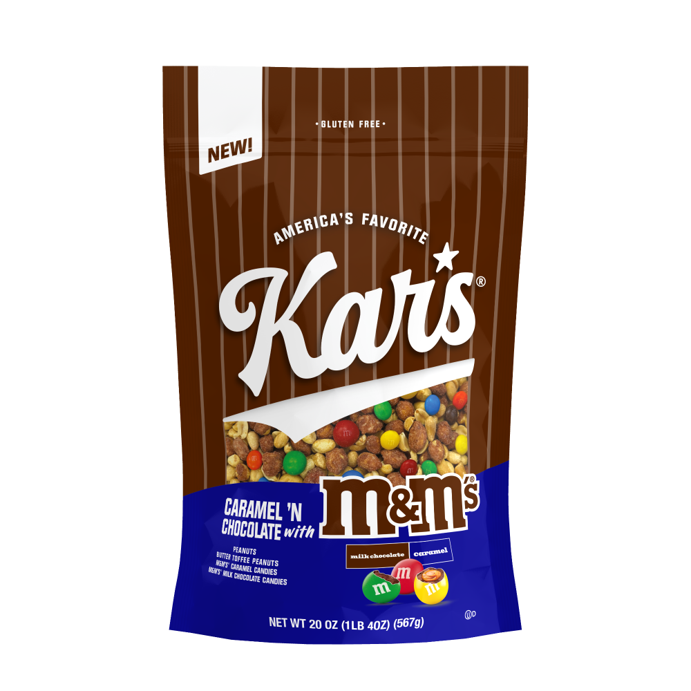 slide 1 of 2, Kar's Trail Mix Choc&Crml W/M&M's 20Z, 20 oz