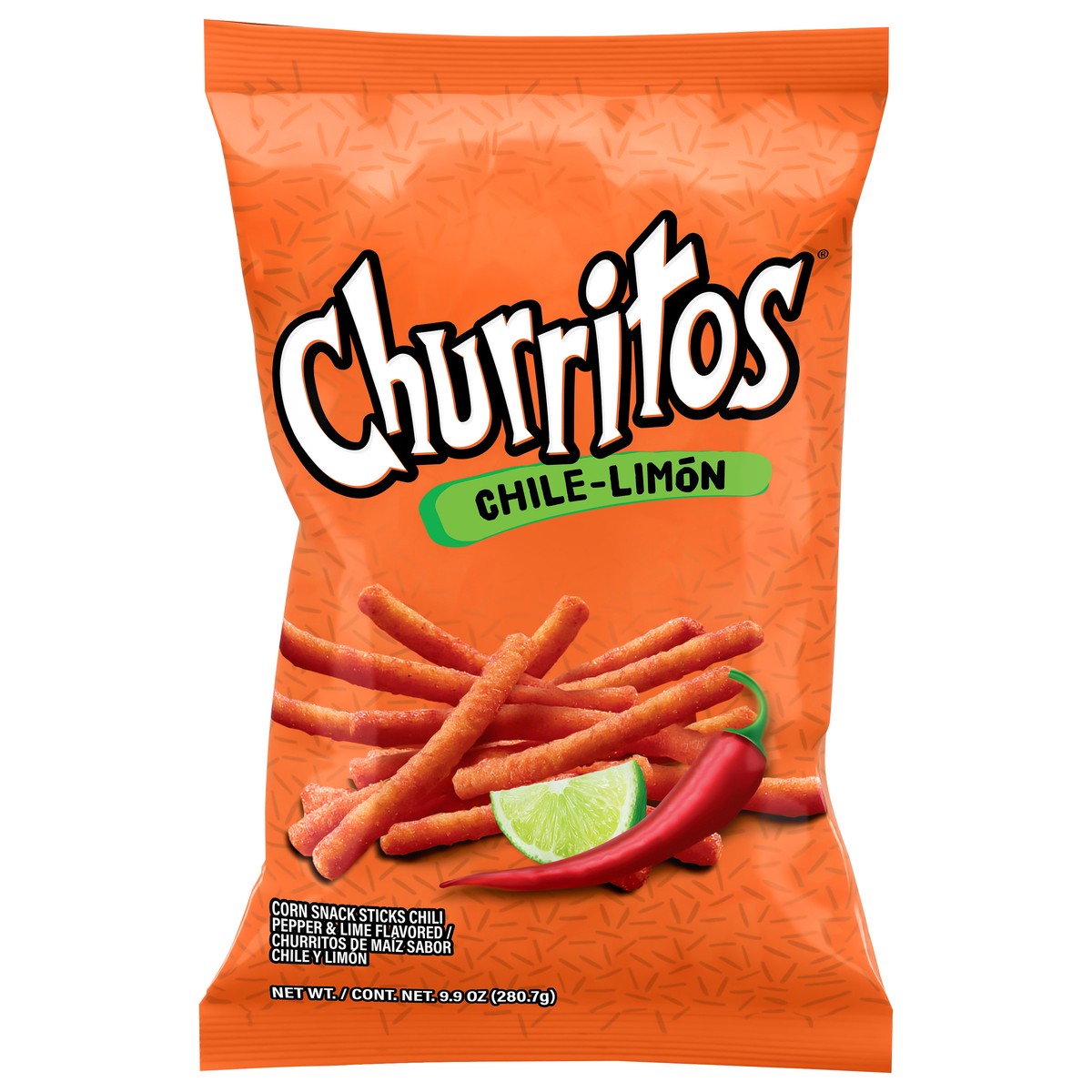 slide 4 of 4, Churritos Chile-Limon Corn Snack Sticks 9.9 oz, 9.9 oz
