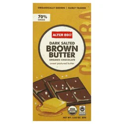 Alter Eco Dark Salted Brown Butter Chocolate 70%