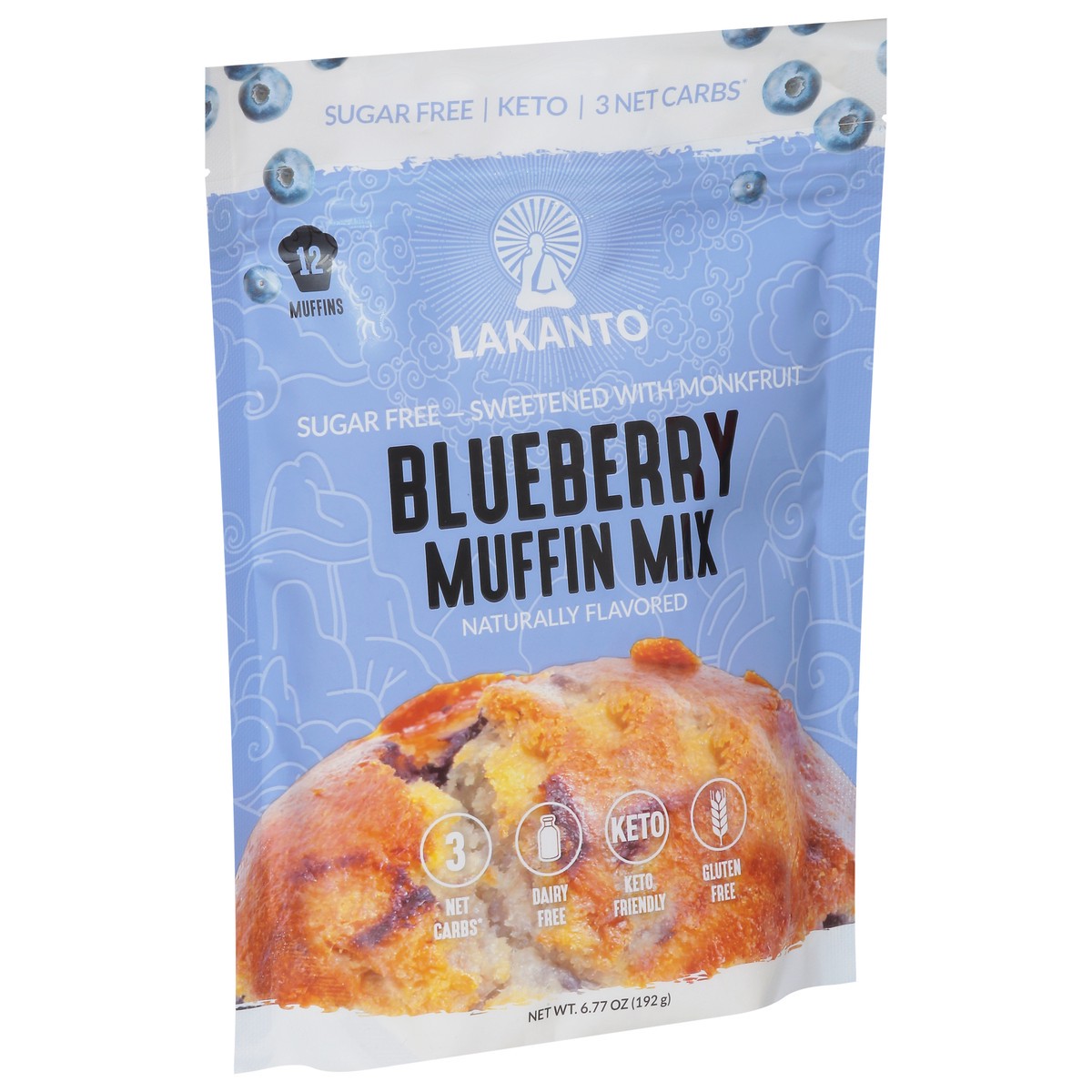 slide 2 of 9, Lakanto Blueberry Muffin Mix 12 ea, 6.77 oz