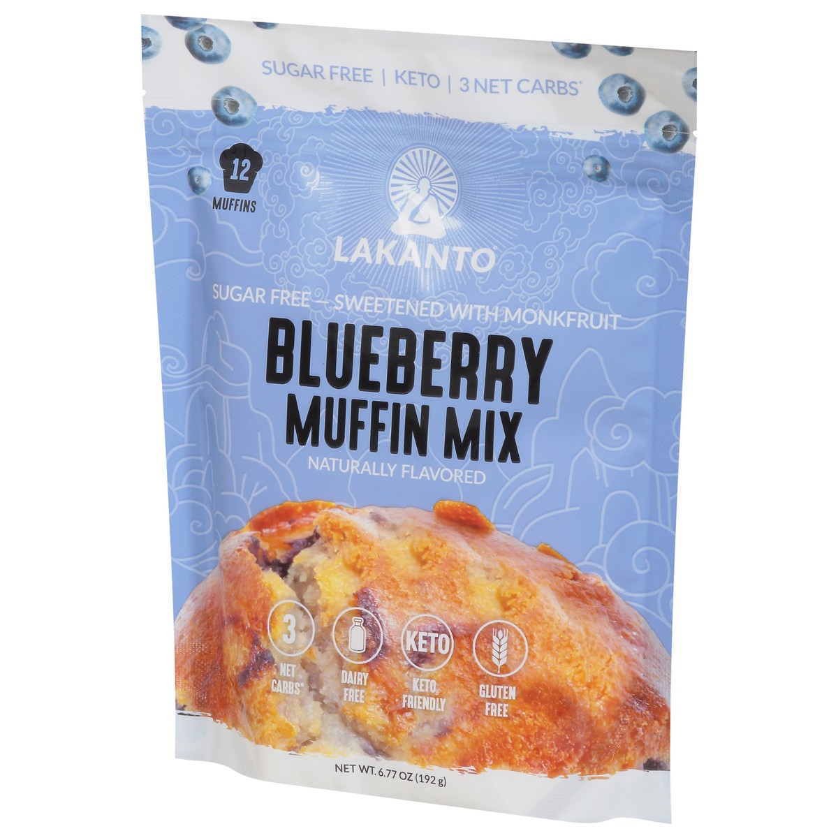 slide 3 of 9, Lakanto Blueberry Muffin Mix 12 ea, 6.77 oz