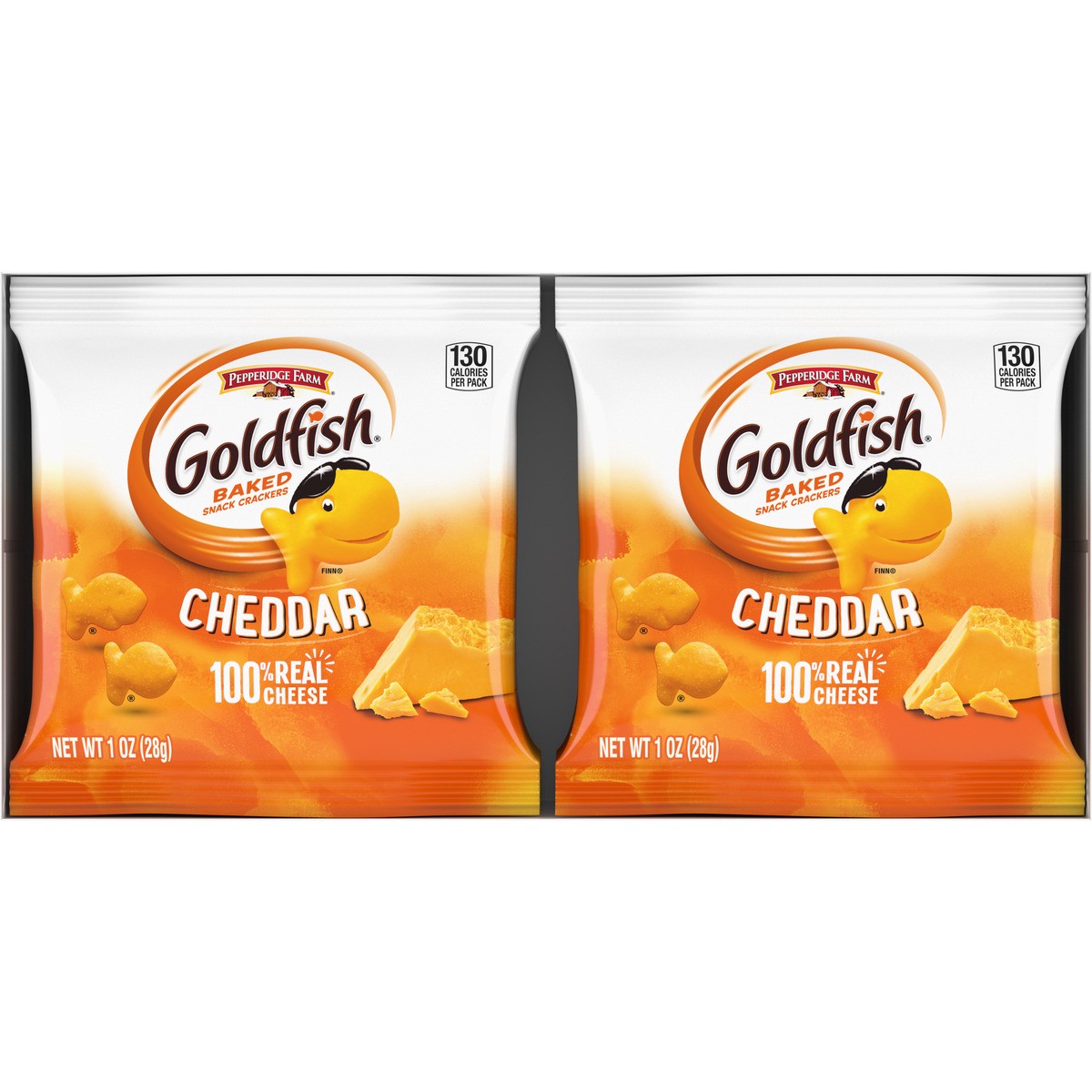 slide 3 of 11, Goldfish Cheddar Crackers, Snack Packs, Multi-Pack Tray - 12 oz, 12 oz