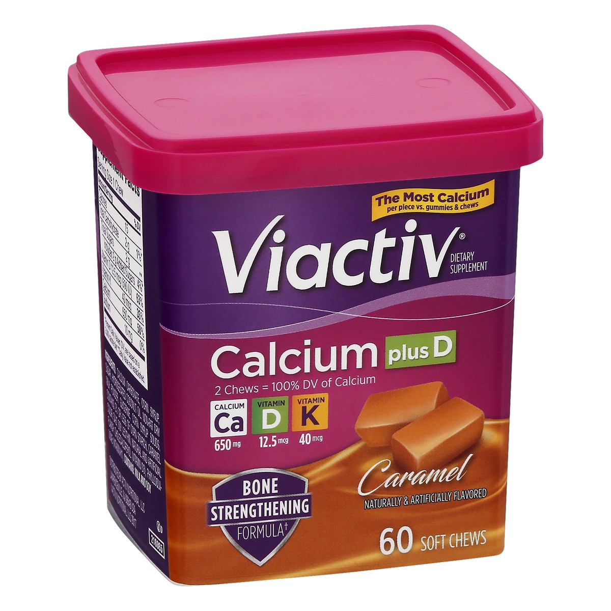 slide 7 of 9, Viactiv Caramel Calcium Chews, 60 ct