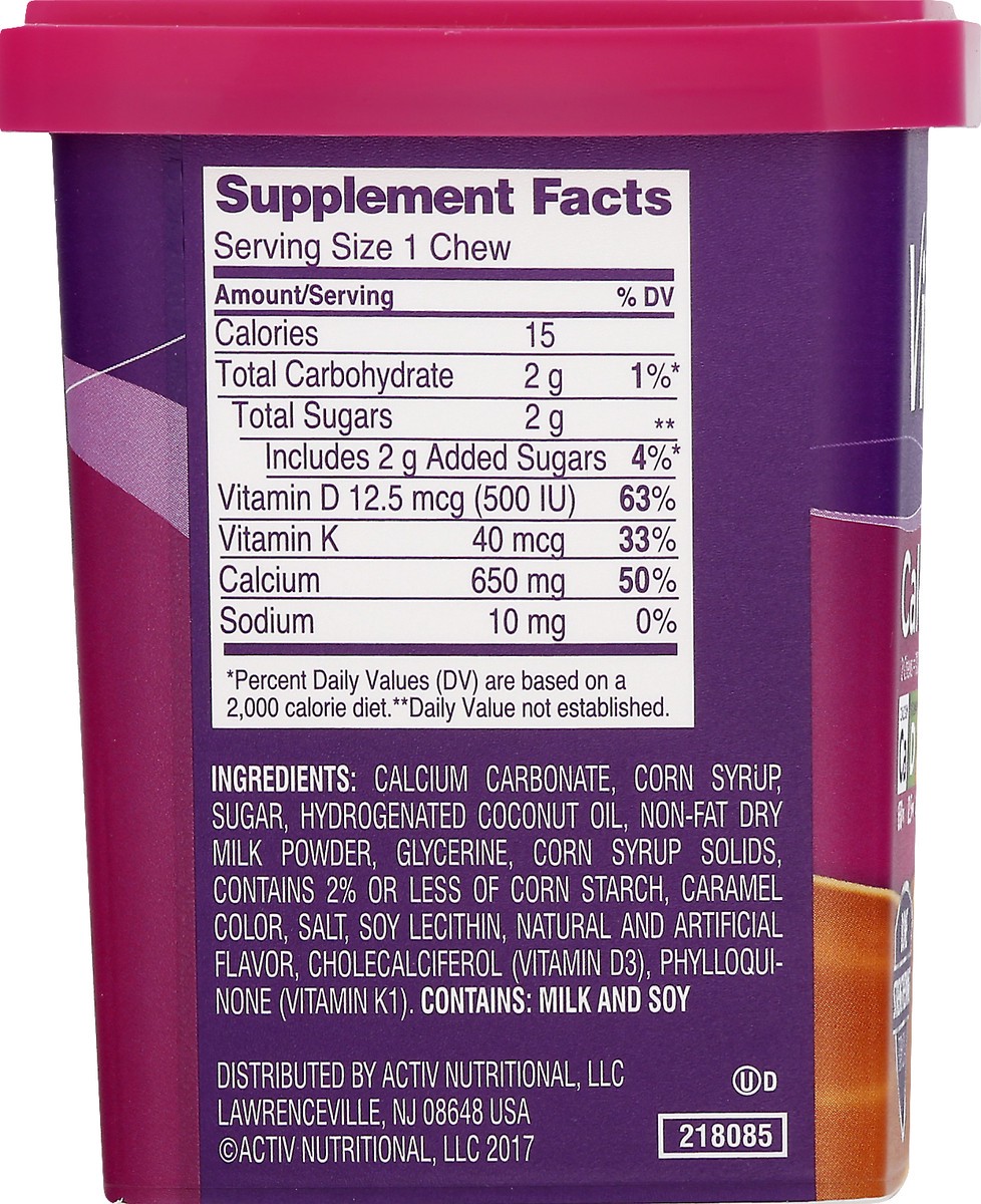 slide 8 of 9, Viactiv Caramel Calcium Chews, 60 ct