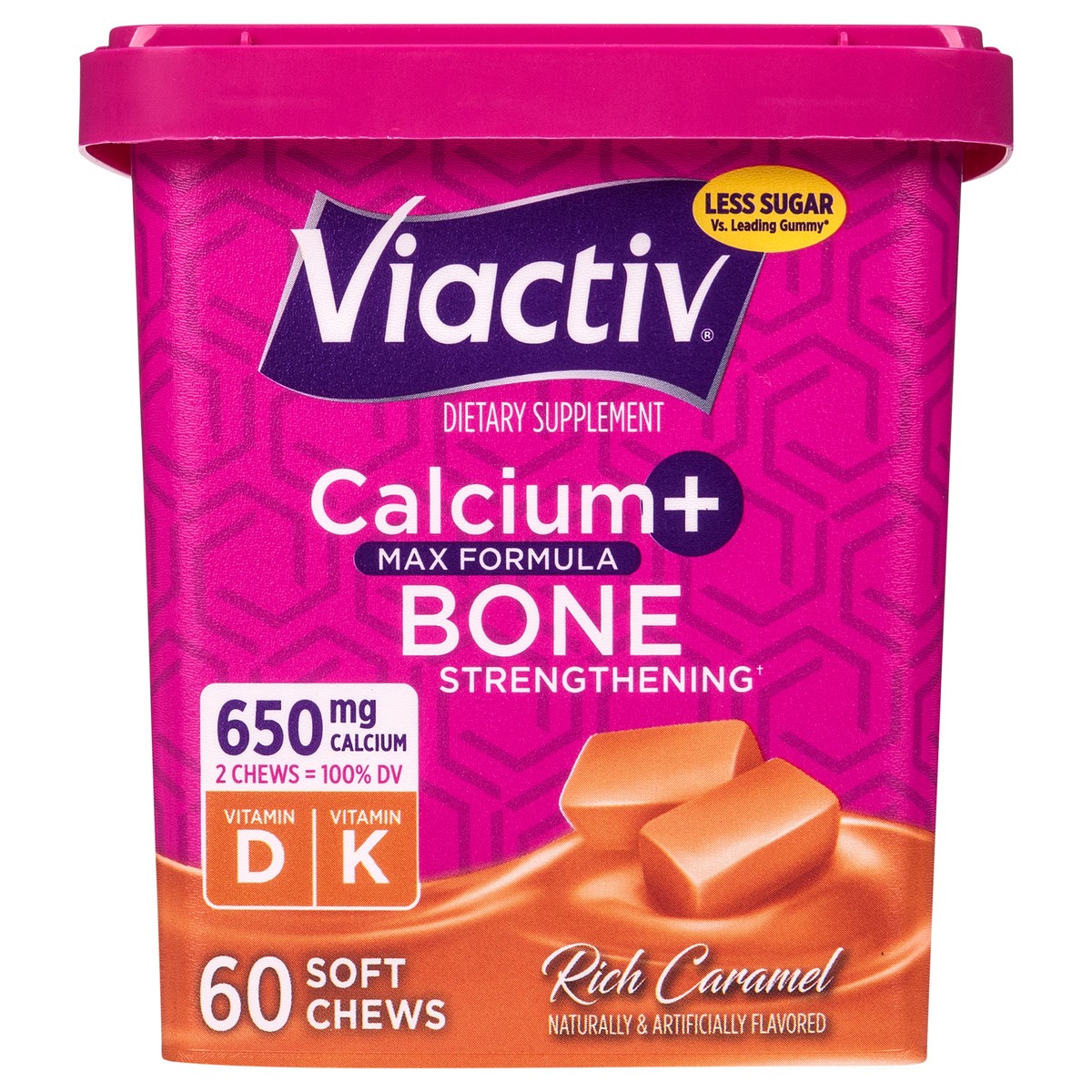 slide 1 of 9, Viactiv Caramel Calcium Chews, 60 ct