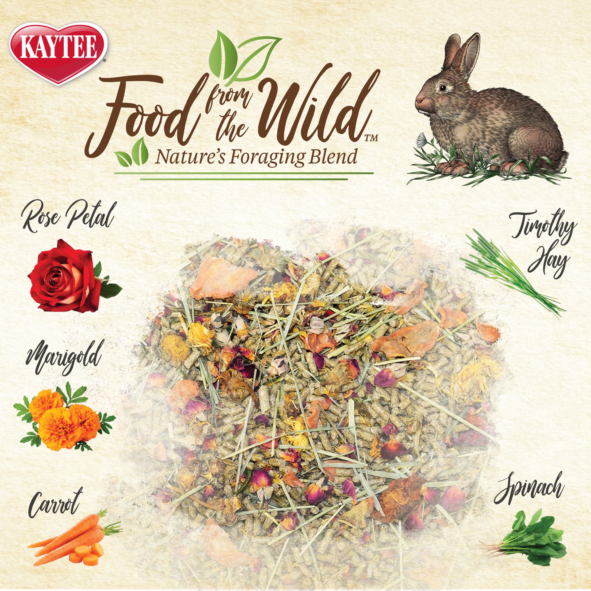 slide 2 of 10, Kaytee Food From The Wild Rabbit Food, 4 pounds, Forage Complex, 1 ct