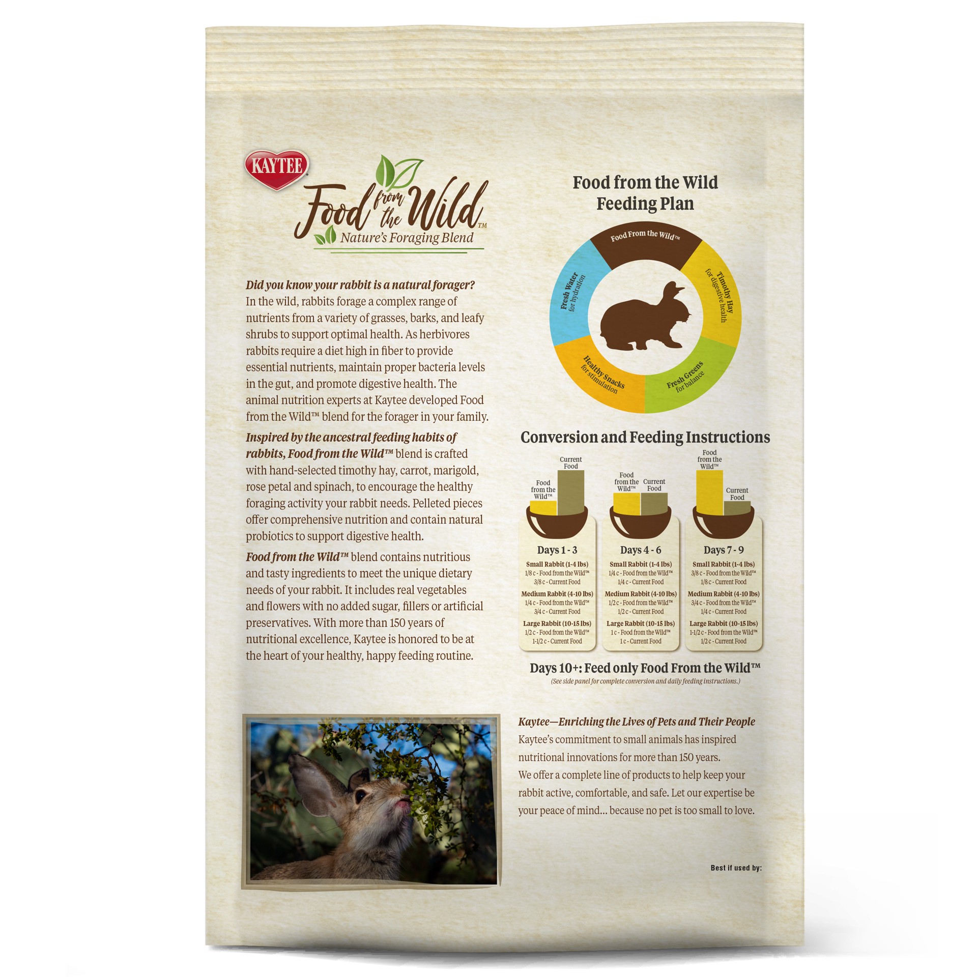 slide 7 of 10, Kaytee Food From The Wild Rabbit Food, 4 pounds, Forage Complex, 1 ct
