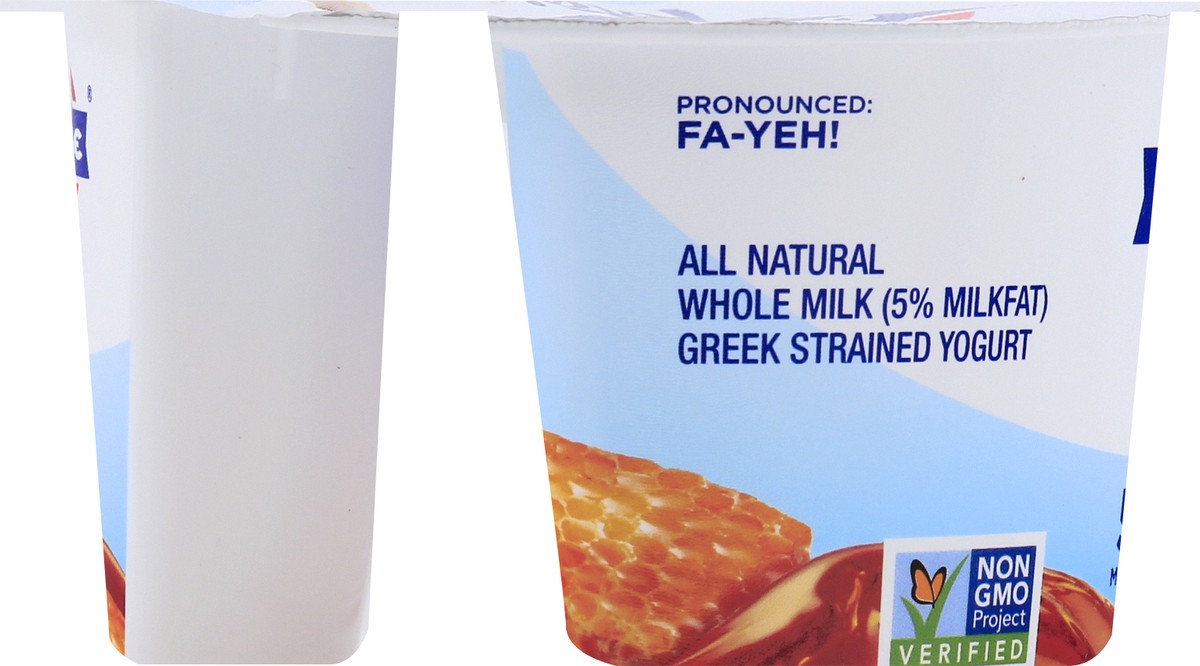slide 7 of 10, Fage Total Whole Milk Greek Strained Yogurt Honey, 5.3 oz