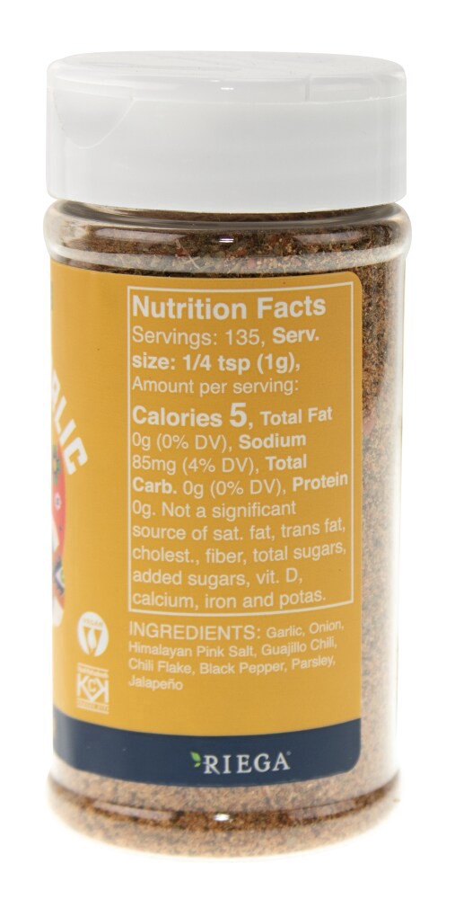 slide 2 of 3, Riega Street Tacos Guajillo Garlic Seasoning, 4.75 oz