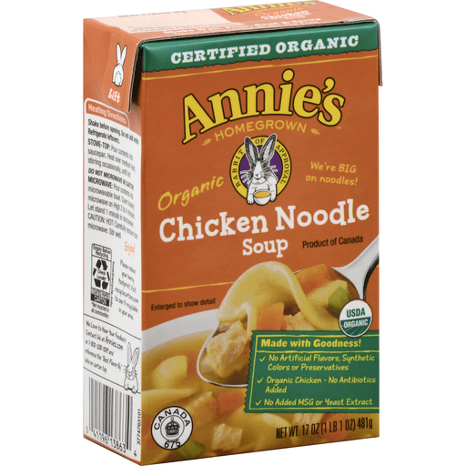 slide 4 of 4, Annie's Organic Chicken Noodle Soup, 17 oz