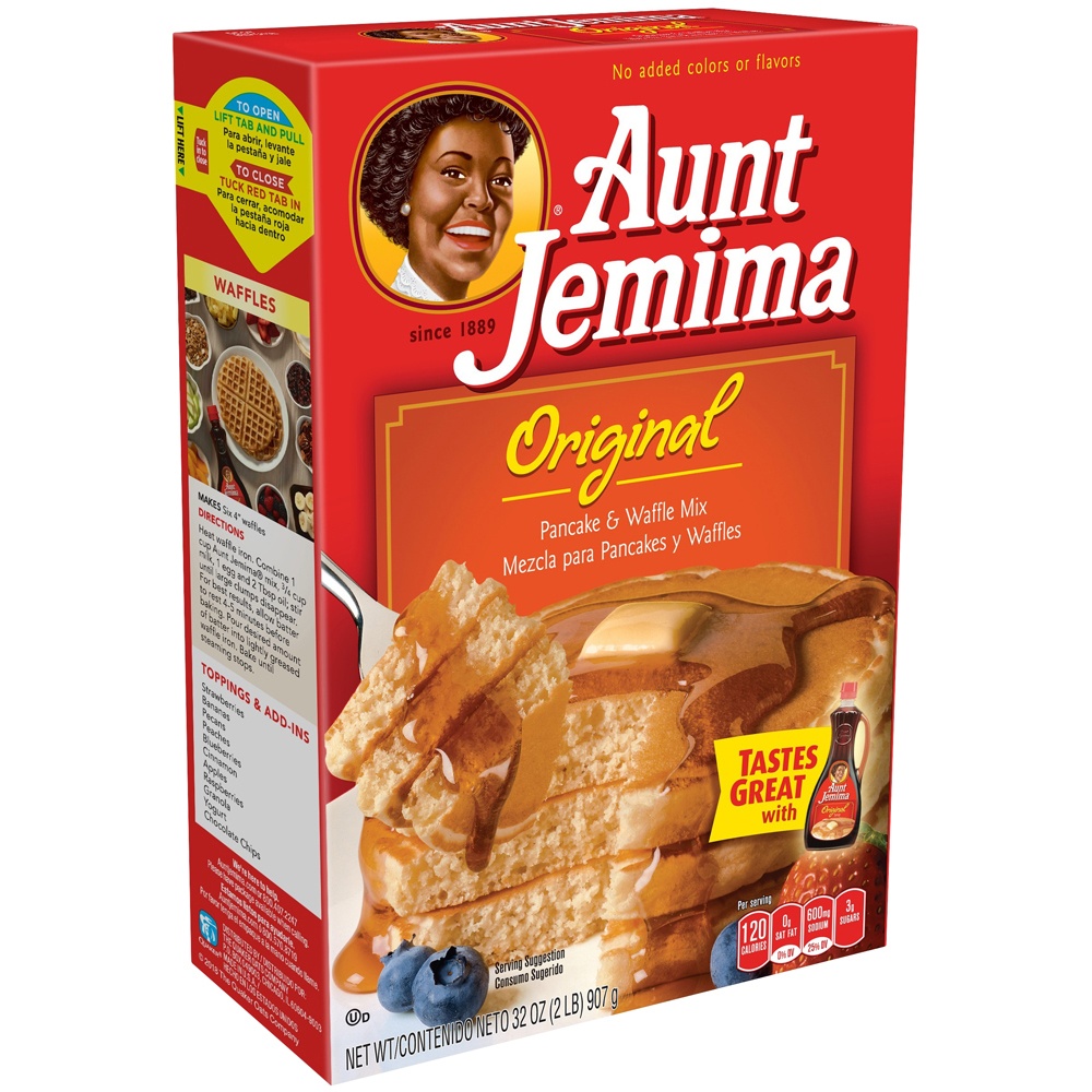 slide 3 of 5, Aunt Jemima Original Pancake & Waffle Mix, 32 oz