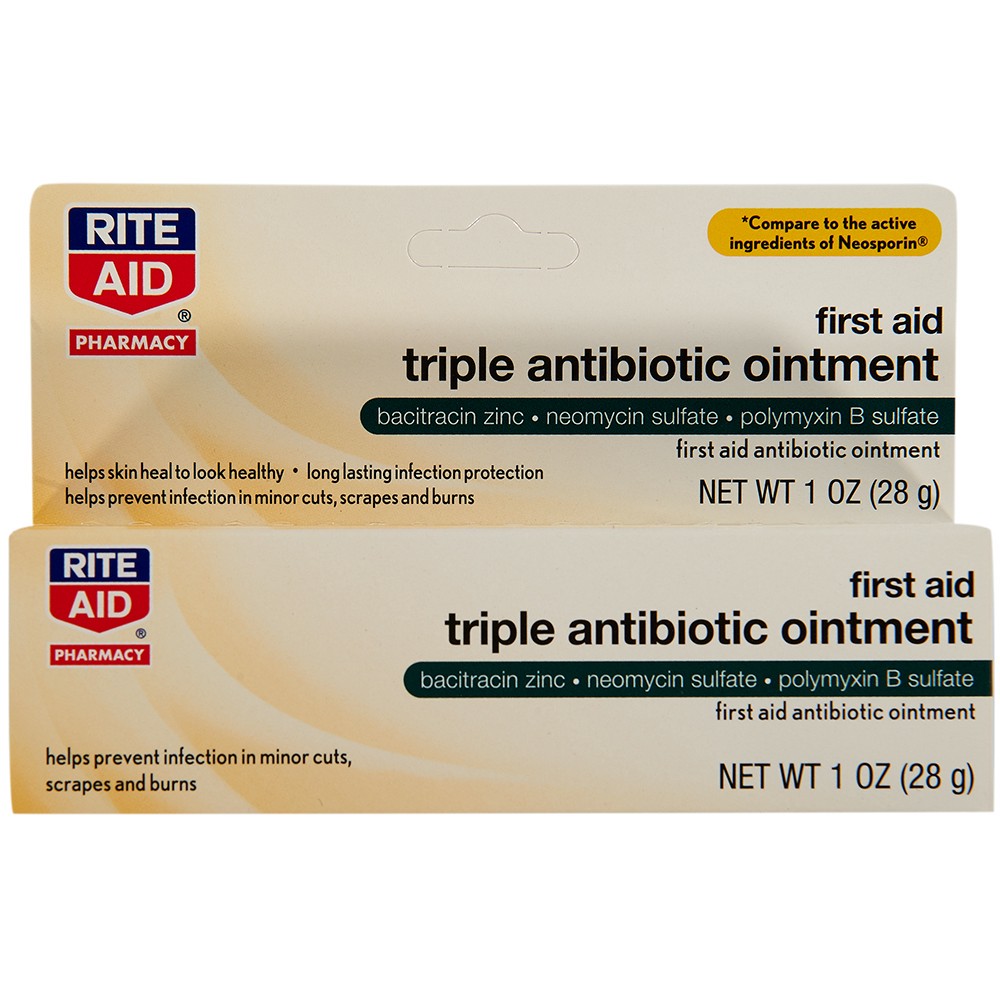 slide 1 of 3, Rite Aid First Aid Triple Antibiotic Ointment, 1 oz