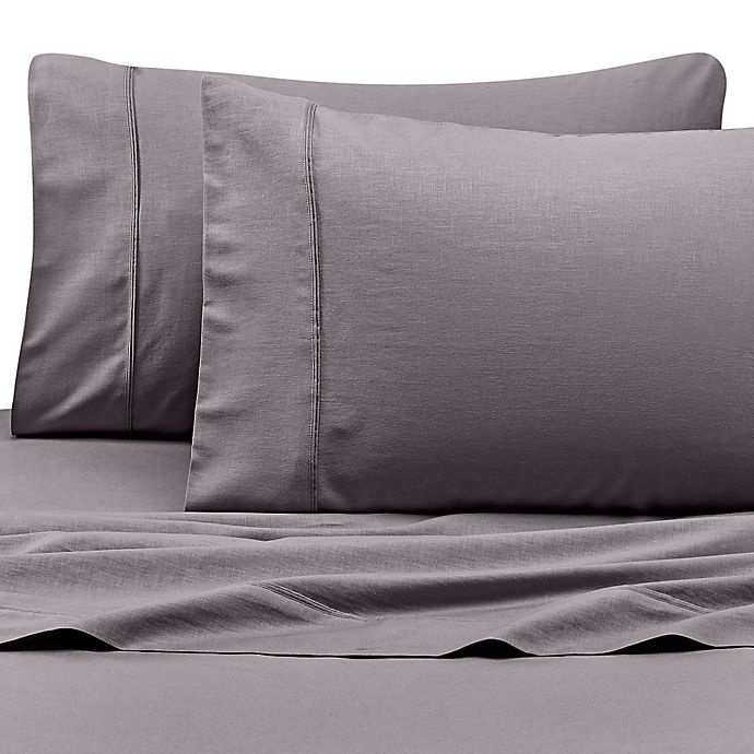 slide 1 of 1, Kenneth Cole Reaction Home 400-Thread-Count King Pillowcase - Charcoal, 2 ct
