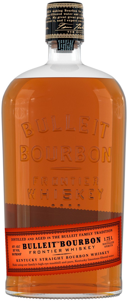 slide 1 of 4, Bulleit Bourbon Whiskey, 1.75 liter