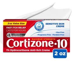 Cortizone-10 Cortizone 10 Sensitive Skin Cream 2 oz.