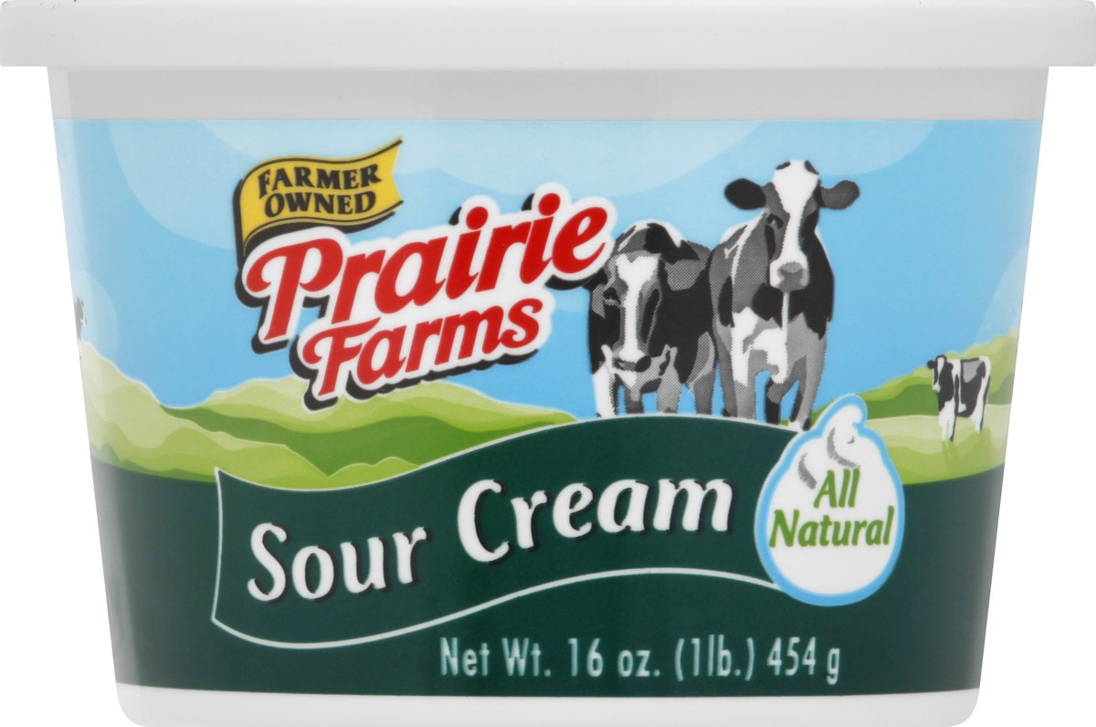 slide 8 of 9, Prairie Farms All Natural Sour Cream 16 oz, 16 oz