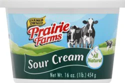 Prairie Farms Sour Cream, All Natural, 16 Oz