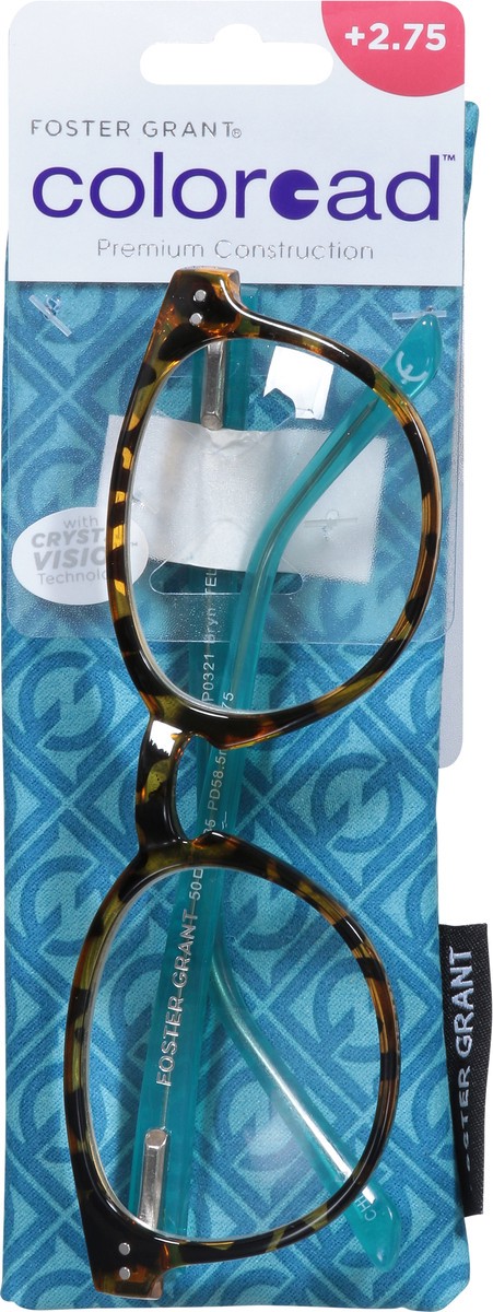 slide 3 of 11, Foster Grant Coloread +2.75 Bryn Reading Glasses 1 ea, 1 ct