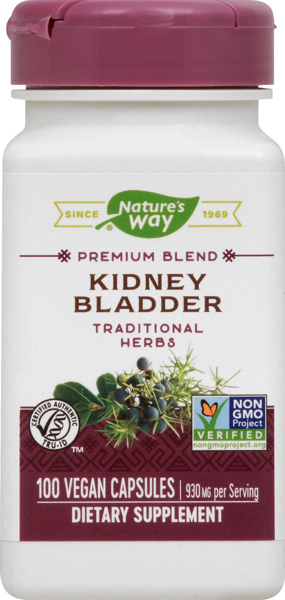 slide 1 of 5, Nature's Way Premium Blend Traditional Herbs Vegan Capsules Kidney Bladder 100 ea, 100 ct