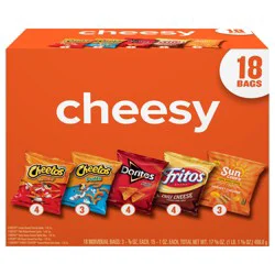 Frito-Lay Cheesy Chip & Snack Mix, 18 Individual Bags