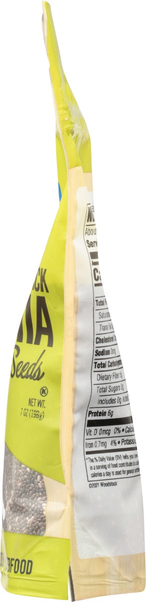 slide 8 of 9, Woodstock Black Chia Seeds 7 oz, 7 oz