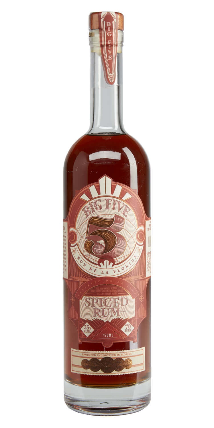 slide 1 of 1, Big Five Spiced Rum, 750 ml