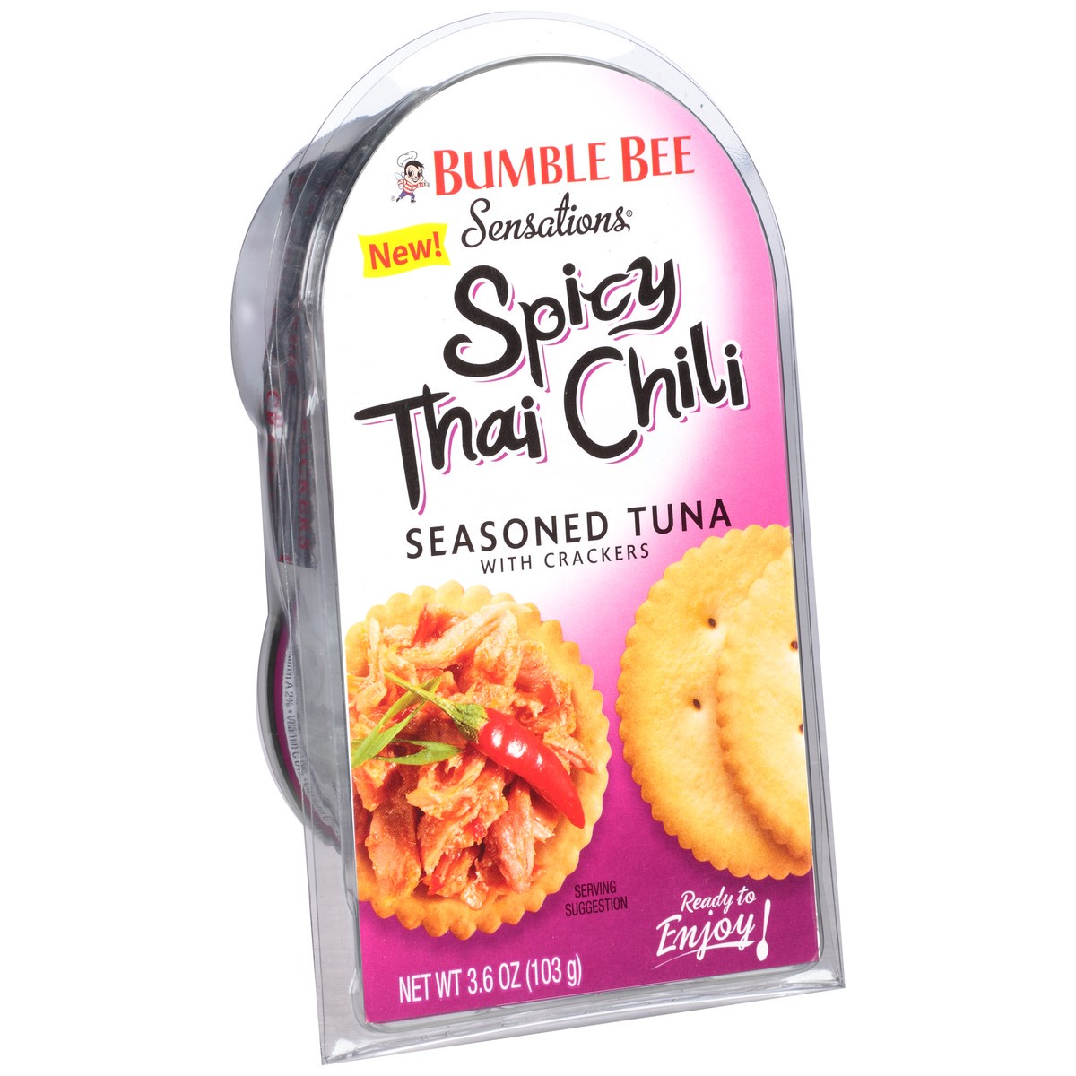 slide 8 of 11, Bumble Bee Sensations Spicy Thai Chili Seasoned Tuna Medley With Crackers, 3.6 oz