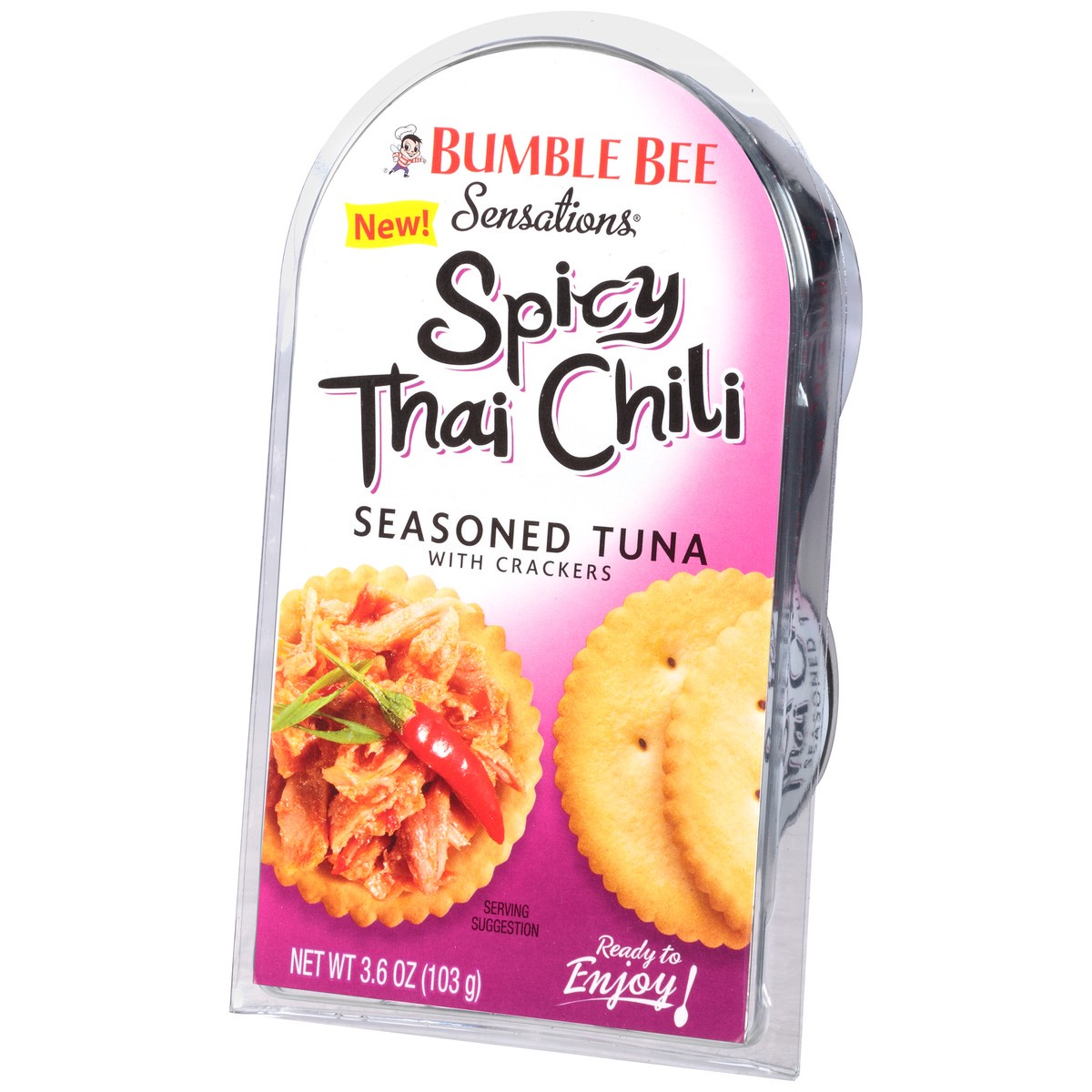 slide 9 of 11, Bumble Bee Sensations Spicy Thai Chili Seasoned Tuna Medley With Crackers, 3.6 oz