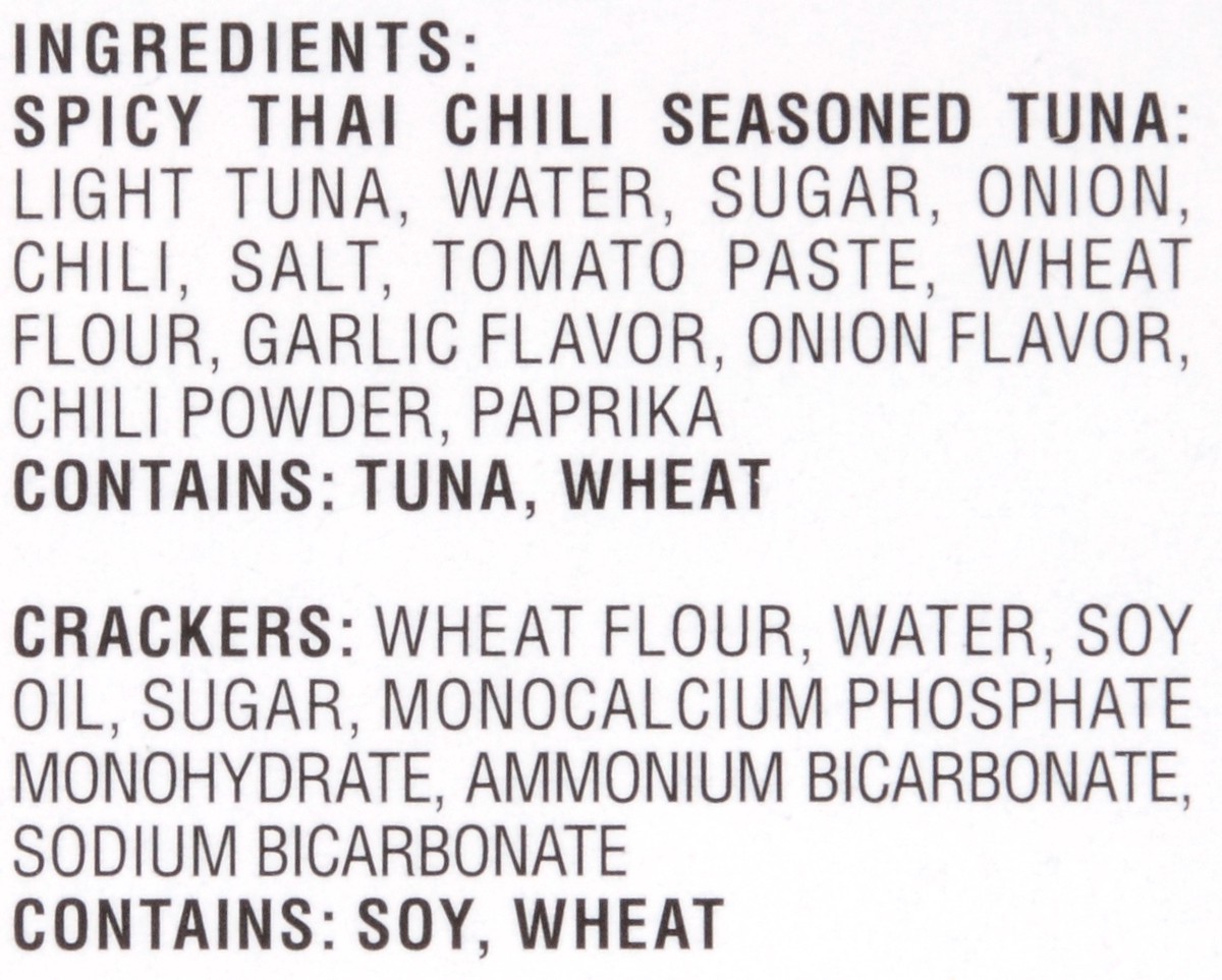 slide 2 of 11, Bumble Bee Sensations Spicy Thai Chili Seasoned Tuna Medley With Crackers, 3.6 oz