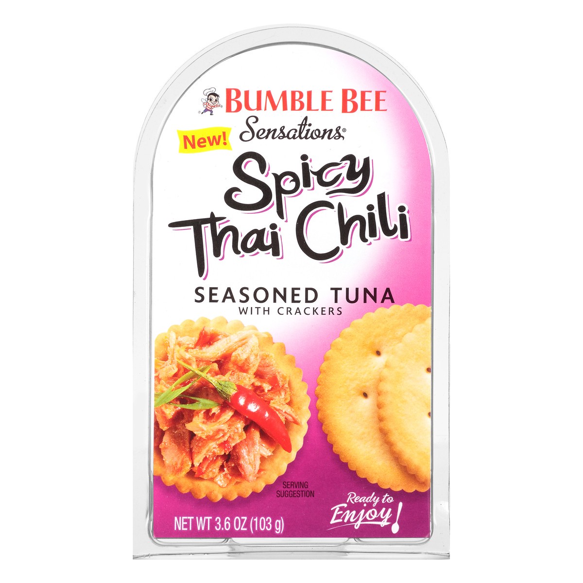 slide 7 of 11, Bumble Bee Sensations Spicy Thai Chili Seasoned Tuna Medley With Crackers, 3.6 oz