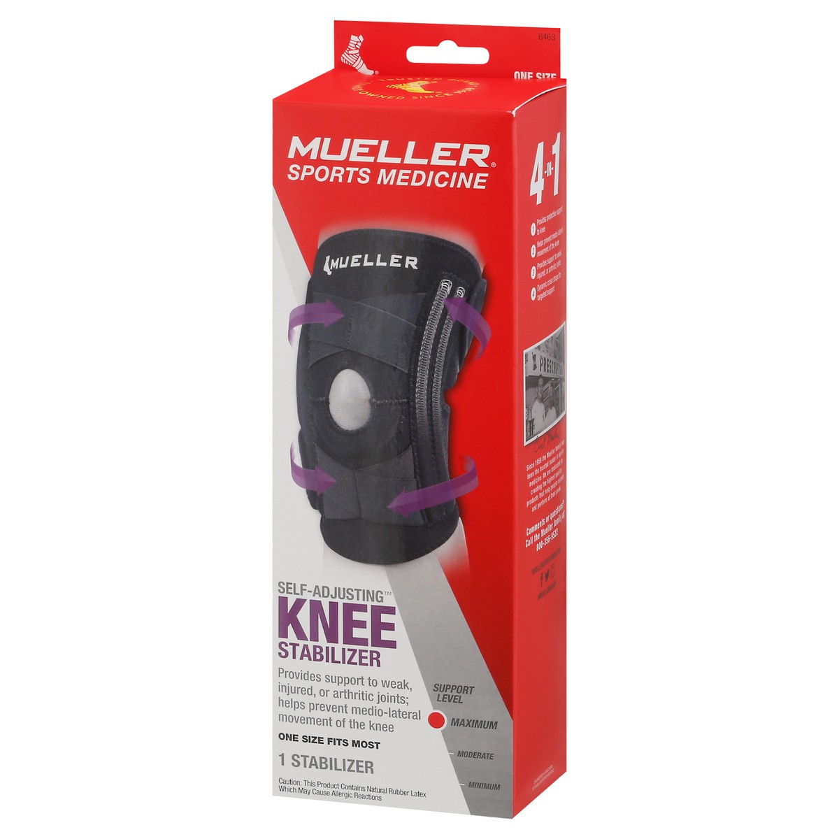 slide 12 of 12, Mueller Self-Adjusting One Size Fits Most Knee Stabilizer 1 ea, 1 ct