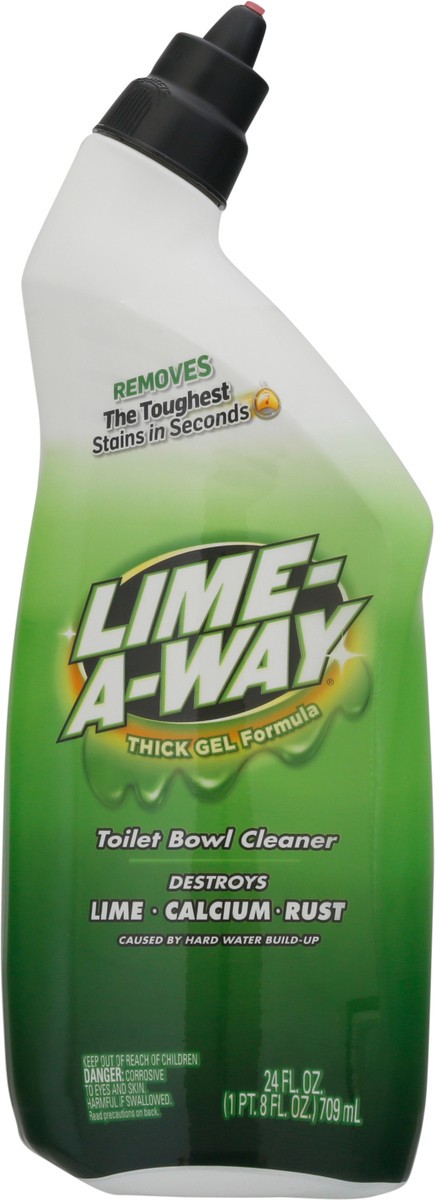 slide 6 of 9, Lime-A-Way Liquid Toilet Bowl Cleaner, 24oz Bottle, Removes Lime Calcium Rust, 24 oz