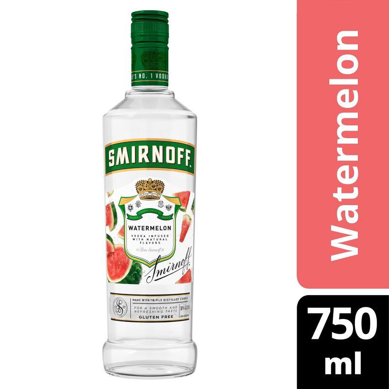 slide 1 of 22, Smirnoff Watermelon (Vodka Infused With Natural Flavors), 750 mL, 750 ml