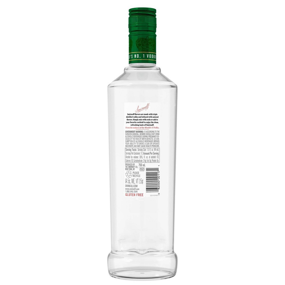 slide 18 of 22, Smirnoff Watermelon (Vodka Infused With Natural Flavors), 750 mL, 750 ml