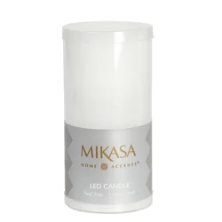 Mikasa LED Wax Pillar CP White - 3 in x 6 in