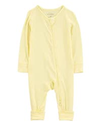 Carters Baby PurelySoft Foldover Cuff Sleep & Play Pajamas - Yellow Yellow 3M