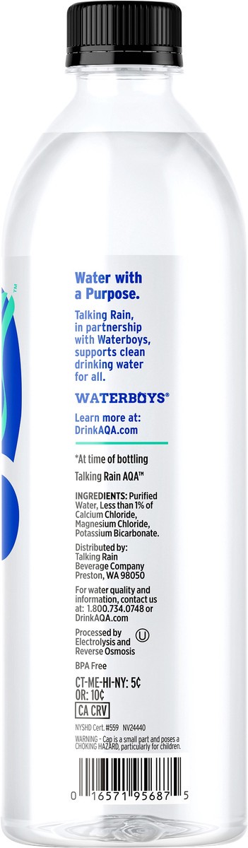 slide 6 of 6, Talking Rain AQA Alkaline Water - 20 Fl. Oz., 20 fl oz