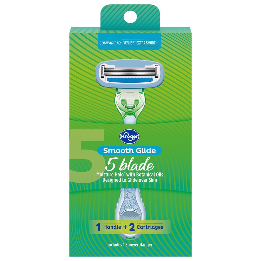 slide 2 of 2, Kroger Smooth Glide 5 Blade Razor, 1 ct